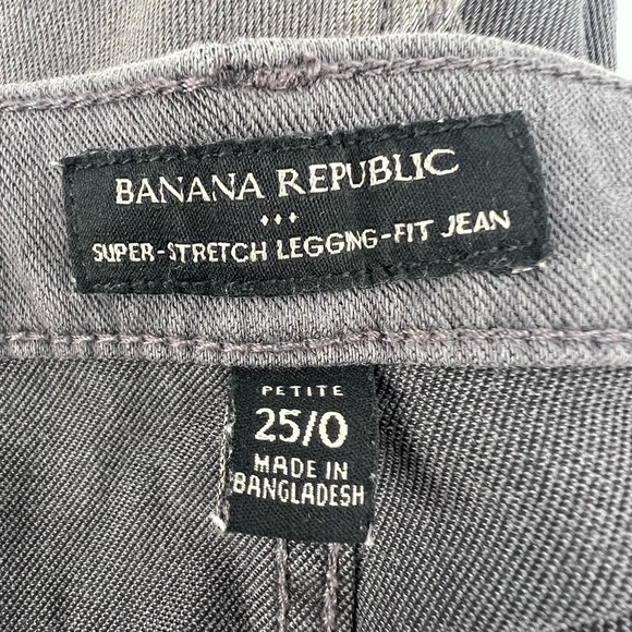 Banana Republic Gray Super Stretch Legging Fit Jeans Size 25 Petite Women's - Picture 2 of 5
